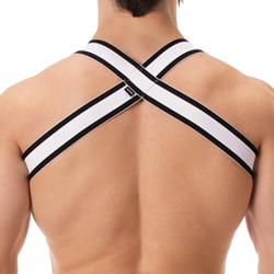Barcode Berlin Harnais élastique Bottom Noir-Blanc